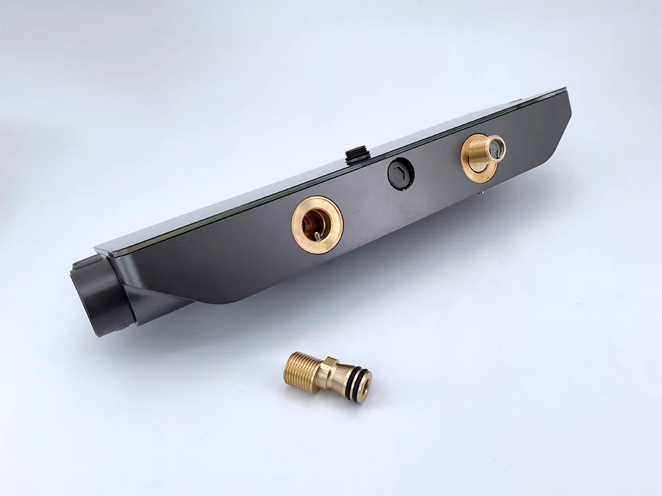 VGX LED Digital Shower System Modern Bathroom Temperature Display Shower Faucet Set Rainlfall Bathroom Mixer Bidet Shower Set