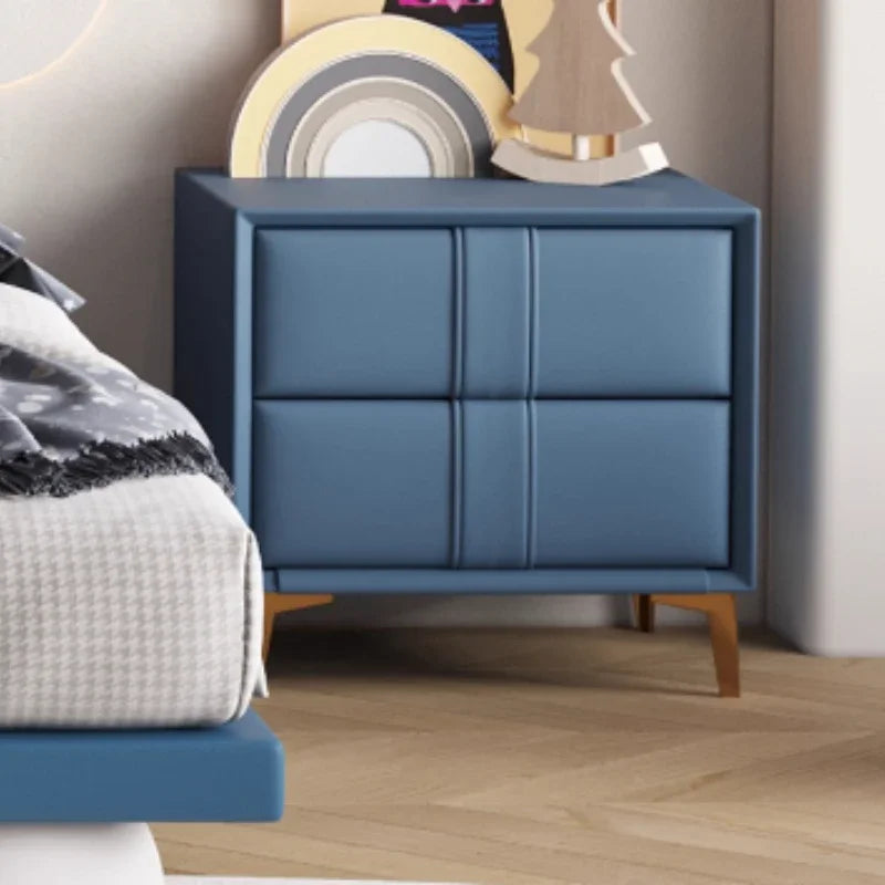 120 x 200 cm, blaues King-Size-Einzelbett, Doppelrahmen, luxuriös, 150 x 200 Heimpadder, Kinderbett, Kopfteil, zum Spielen auf einer Rutsche, Schlafzimmermöbel