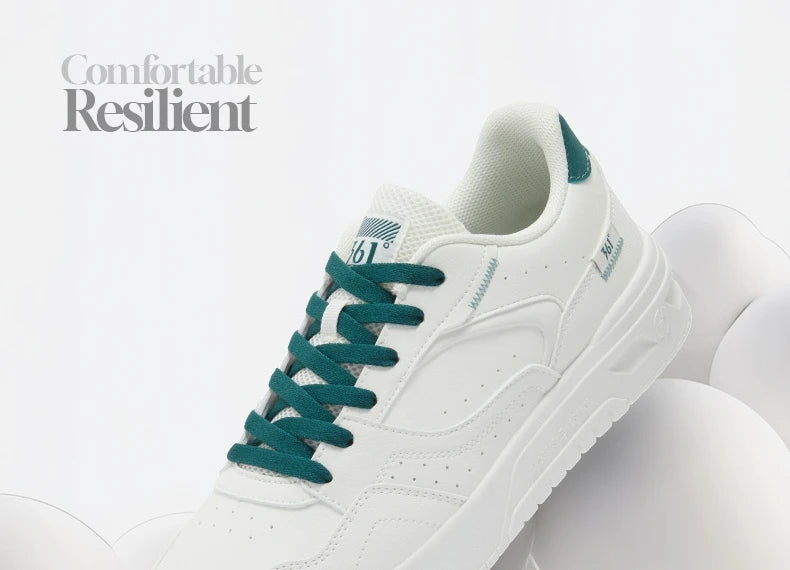 361 Degrees Men's Board Shoes Spring New Casual Versatile Thick Soled Leather Comfortable Trendy Durable Male Sneaker 672516615.