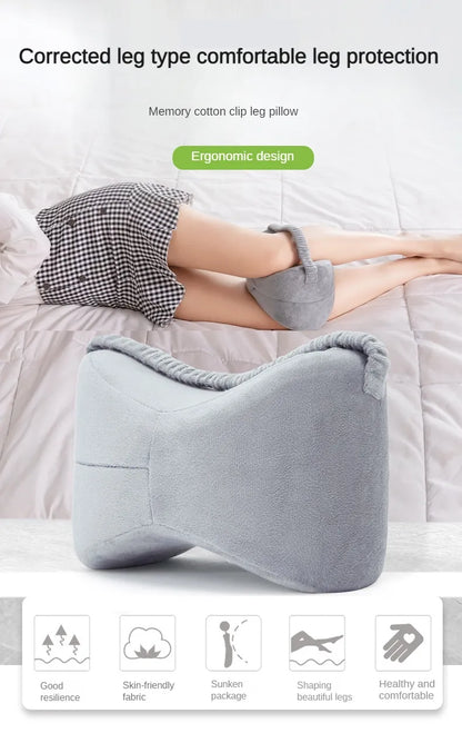 Slow Rebound Memory Cotton Clamp Leg Knee Pillow Leg Pad Pregnant Woman Pillow Orthopedic Sciatica Back Leg Hip Back Support.