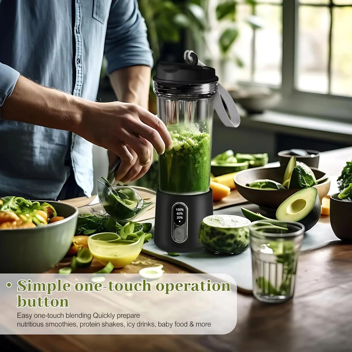 New 300W Powerful Juicer USB 4000mAh Battery Multi-use Juice Cup Grinder Outdoor Portable Fresh Fruit Blender Smoothie Juice Cup.