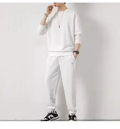 Loose Men's Long Sleeve Hoodie And Pants Set Spring Autumn New Style Casual Sports Youth Loose Fit Male Fashion Outfit