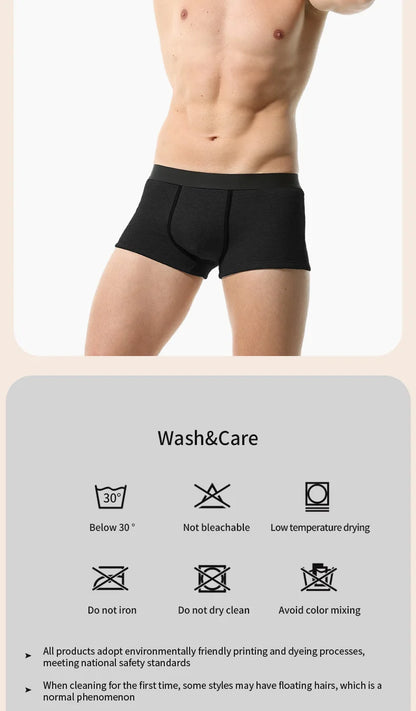 3er-Pack warme Unterwäsche für Herren, Samt und verdickt, Herren-Boxershorts, kältebeständige Shorts für Herbst und Winter, Sport für Jungen