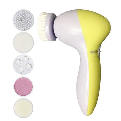 Electric Facial Cleaner 5 IN 1 Face Cleansing Brush Wash Machine Spa Skin Care Massager Blackhead Cleaning Facial Cleanser Tools.