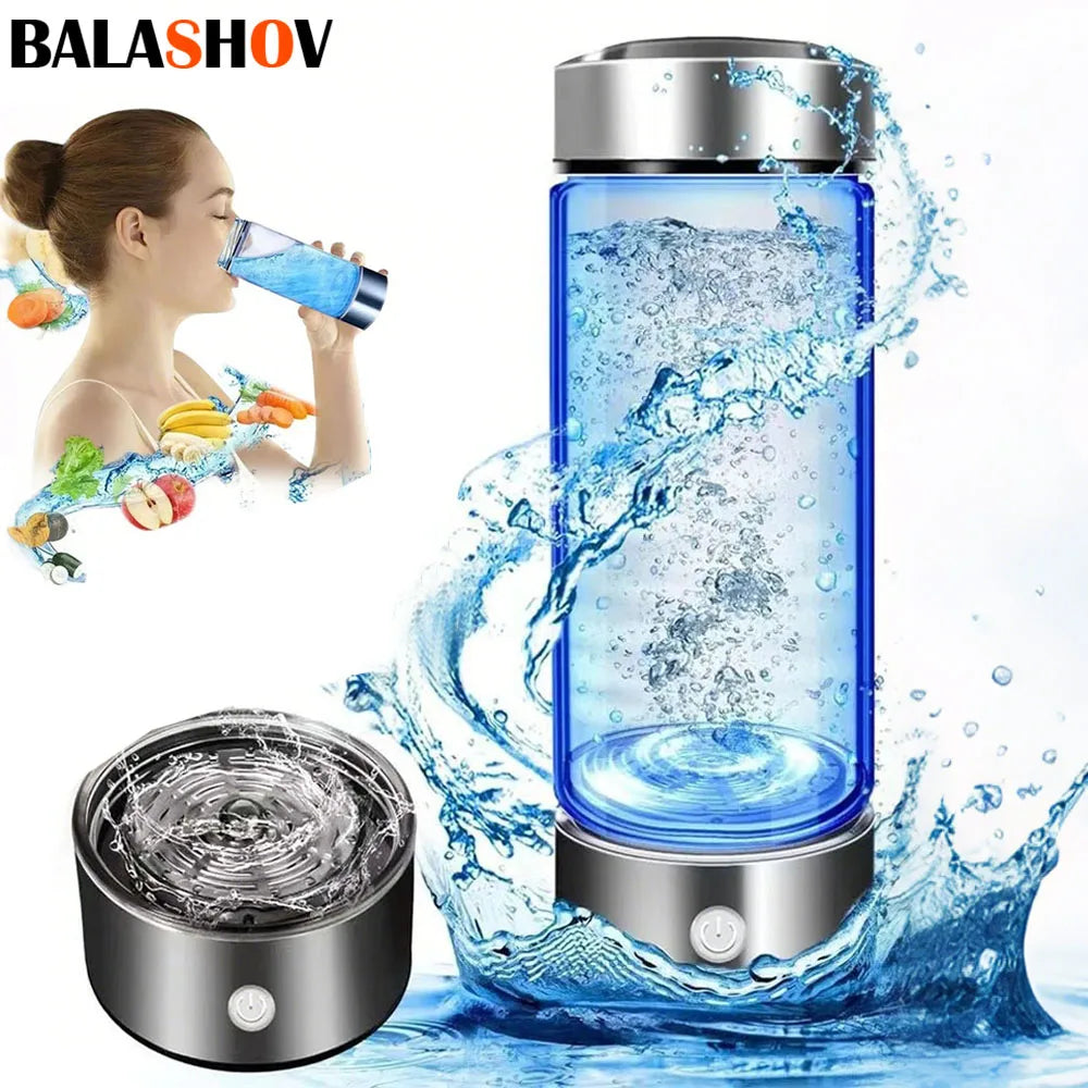 Rich Hydrogen Water Cup Portable Hydrogen Water H2 Generator Alkaline Maker Ionizer Bottle Super Antioxidan Titanium Filter.