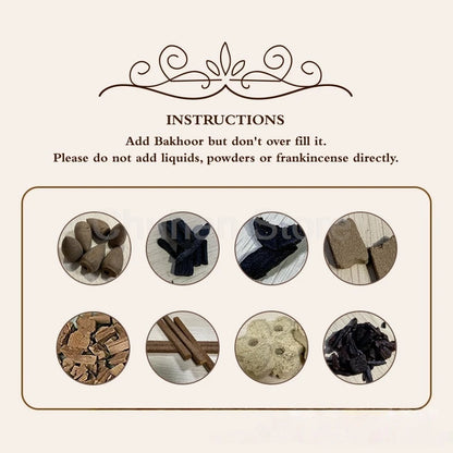 ChuHan Arabic Electric Aroma Diffuser Comb And Car Incense Burner 2 in 1 Rechargeable Portable USB Type C Environment Aromatizer