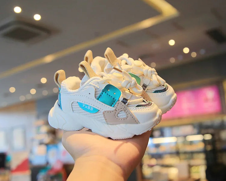 Sports Shoes Autumn Girls Boys Mesh Breathable Outdoor Shoes Children Casual Running Shoes Toddler Sneakers.