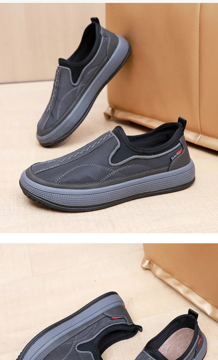 Casual Men's Cloth Shoes Outdoor Men Sports Shoes Comfortable Wear-resistant Soft Bottom Sneakers Light Anti-Slip Walking Shoes