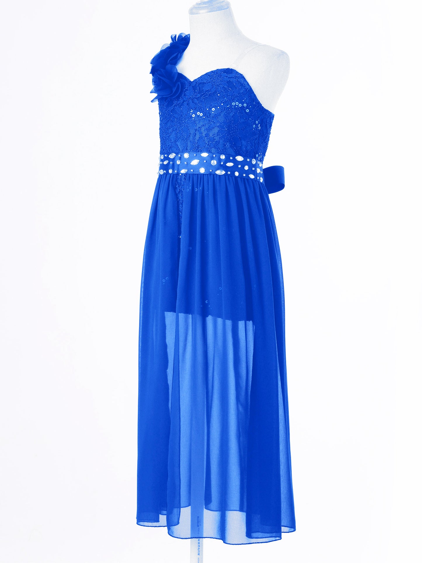 Elegantes Partykleid für Mädchen, Hochzeit, Geburtstag, Abschlussball, Bühne, Festzug, glänzende Pailletten, Perlenapplikation, Spitze, Chiffon, Overall-Kleider