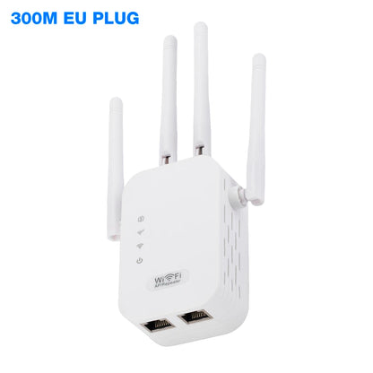 1200Mbps WiFi Signal Booster Wireless WiFi Repeater with WAN/LAN Port Dual-Band 2.4/5G WiFi Signal Amplifier WIFI Range Extender.