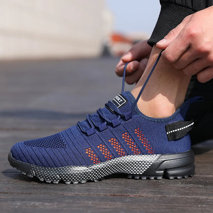 Männer Casual Turnschuhe Mesh Leichte Atmungsaktive Weiche Sohlen Laufschuhe Slip-on Männlichen Wohnungen Müßiggänger Schuh Trainer Zapatos hombre