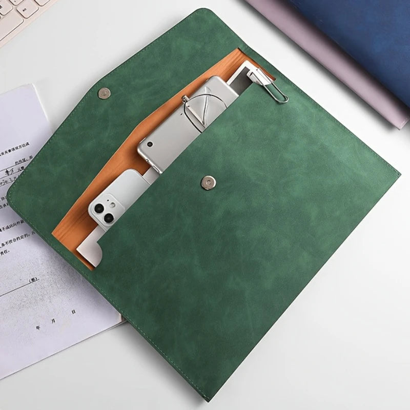 A4 File Storage Bag Simple File Folders Business Office School File Organizer Bags Laptop Sleeve.