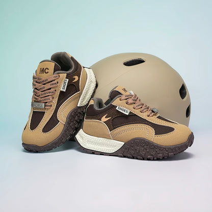 Girls Trendy Athletic Sneakers Durable Suede Comfortable Fit NonSlip Rubber Outsole Kids Causal Shoes Non-slip Boys Sports Shoes.