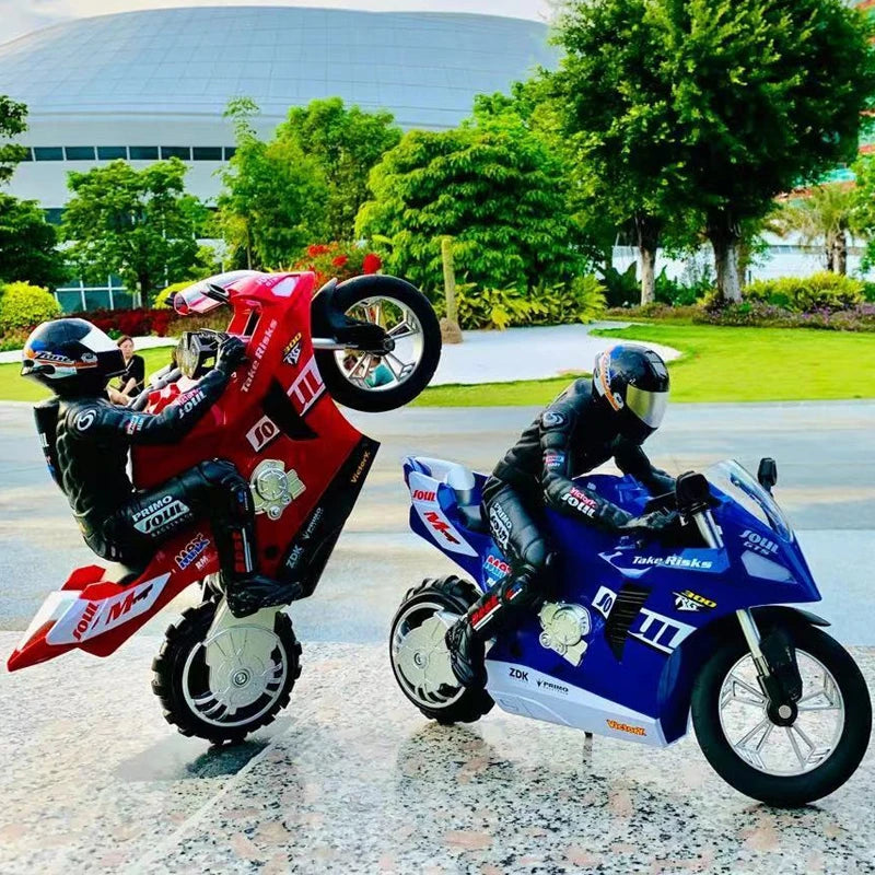 Large RC Motorcycle 2.4G Remote Control Motorcycle High Speed Racing Drift Stunt Car Toys for Boys Kids Toy Children Xmas Gifts.