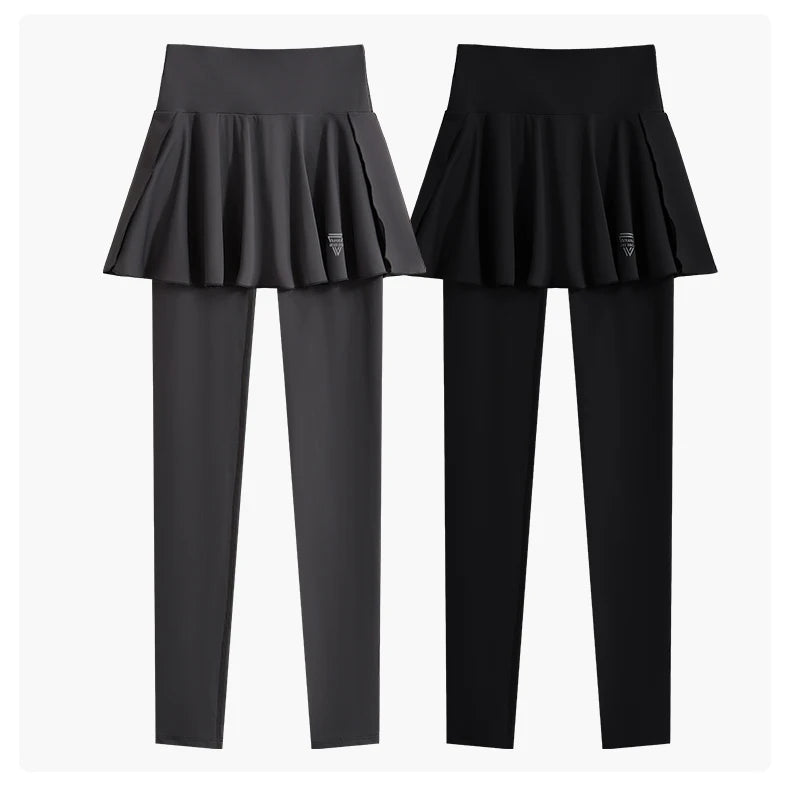 DRUR Autumn Yoga Set 2 Piece Sportswear Outfit Women Long Sleeve Workout Top High Waist Leggings Suit Tennis Sets 2pcs Tracksuit.