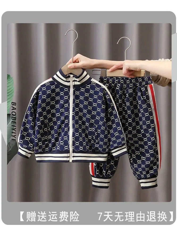Spring Autumn Boys Clothing Sets Kids Fashion Cotton Coats+Pants 2pcs Tracksuits For Baby Children Sports Suits Toddler 2-12T.