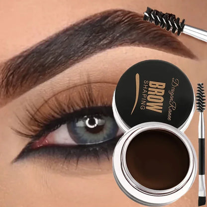 Matte Brown Black Wild Eyebrow Cream 3D Natural Tint Eyebrow Enhancers Gel Wax Waterproof Lasting Eye Makeup Cosmetic Tools.