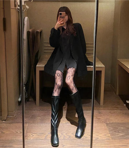 Woman Girls Fashion Gothic Fishnet Stockings Snake Skull Stripeds Socks Mesh Tights Panties Lolita Plus Size Pantyhose Leggings