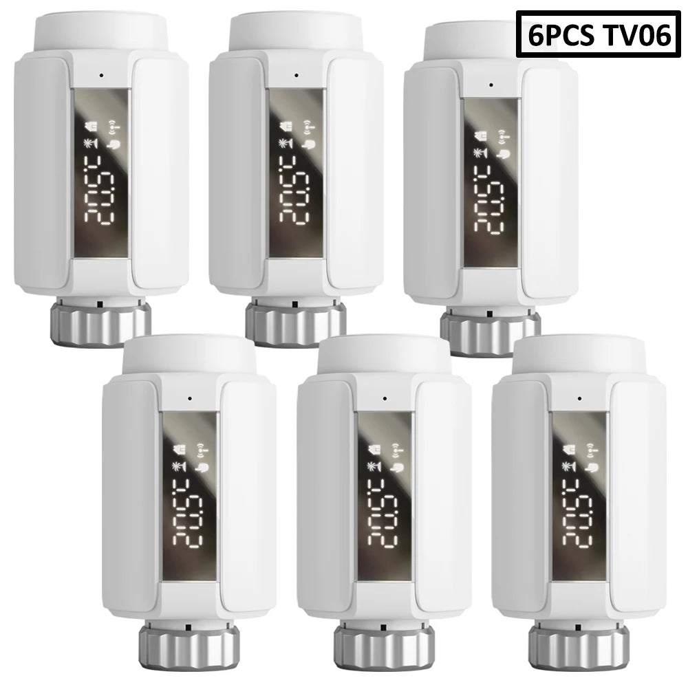 WIFI & Zigbee Thermostatic Radiator Valve Smart Radiator Actuator TRV Temperature Controller Voice Control via Tuya Zigbee2MQTT