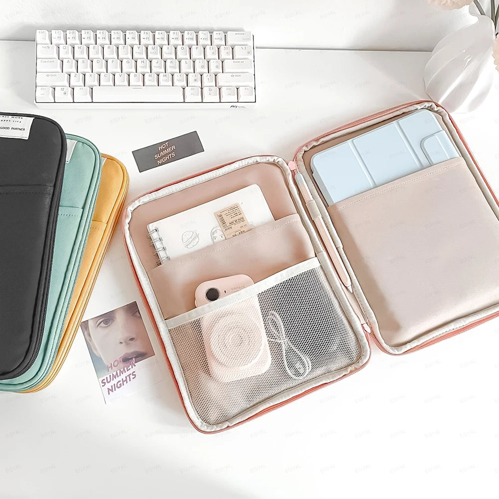 Tablet Sleeve Bag 9-11 inch for XiaoMi Pad 5 Pro iPad Air Pro 11 13 M4 M2 10th/9/8 10.2 For Samsung Huawei Shockproof Pouch Bags.