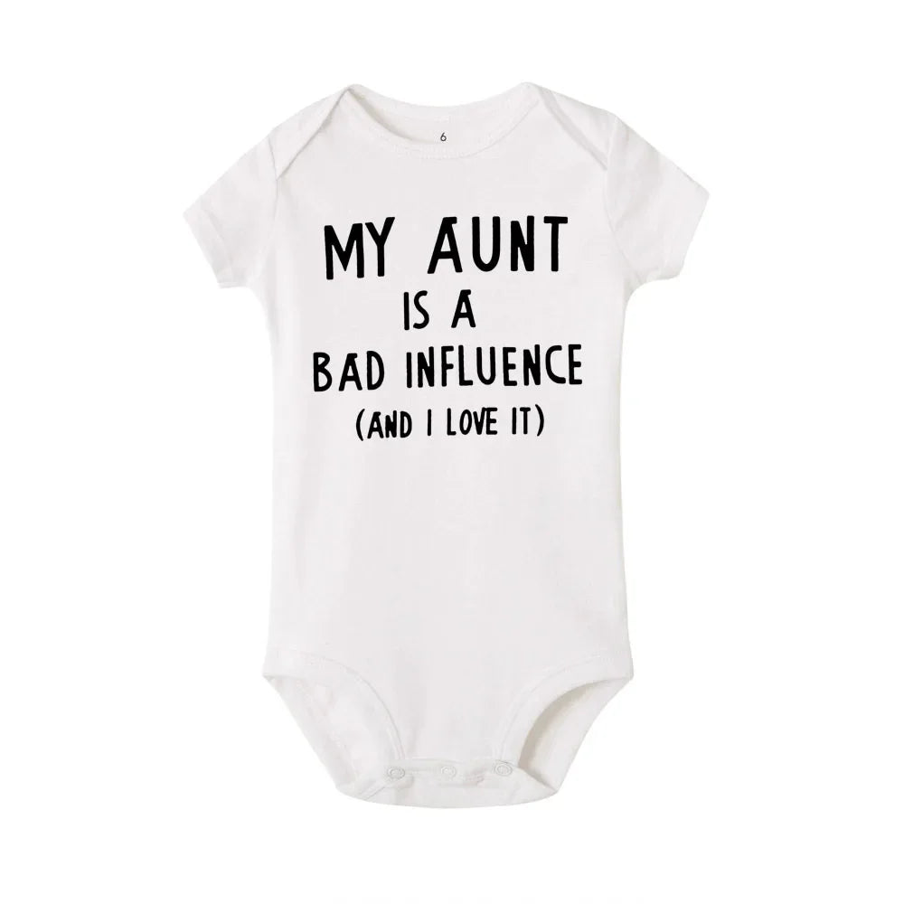 MY Tante Baby Junge Mädchen Bodysuit Overall Freizeitkleidung Outfit Sommer Kurzarm Overall Einteiliger Overall 0-24M.