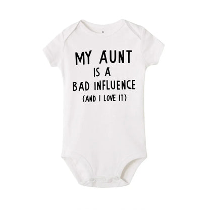 MY Tante Baby Junge Mädchen Bodysuit Overall Freizeitkleidung Outfit Sommer Kurzarm Overall Einteiliger Overall 0-24M.