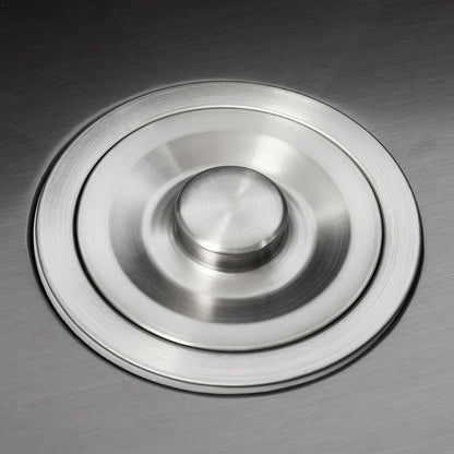 Rainaut Küchenspüle aus Edelstahl 304, Doppelschüssel-Einbaumkorb mit Abtropffläche + Seifenspender, rechteckige Spüle, 78 x 43 x 22 cm