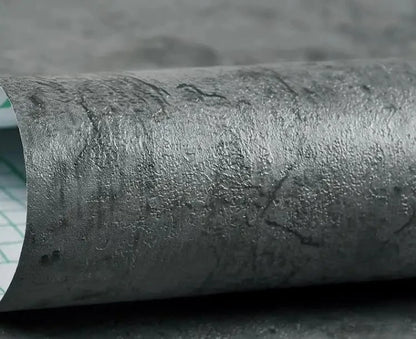 40cm PVC Dark Gray Waterproof Industrial Style Self-adhesive Wallpaper Library Living Room Bedroom Wall Renovation Vinyl Sticker