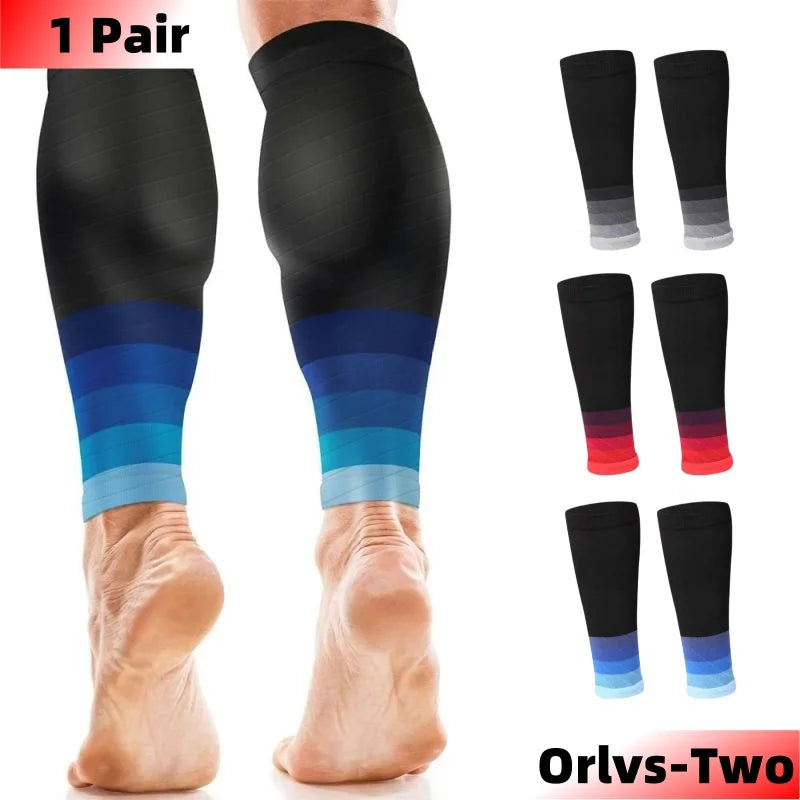 1 Pair Compression Calf Sleeves Running Leg Compression Sleeve Compression Socks for Shin Splint For Men Women 20-30mmHg.