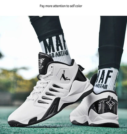 2024 Men Basketball Shoes Outdoor Sports Shoes Male Trendy Sneakers Wear Resistant Rubber Sole Basketball Shoes unisex 36-45