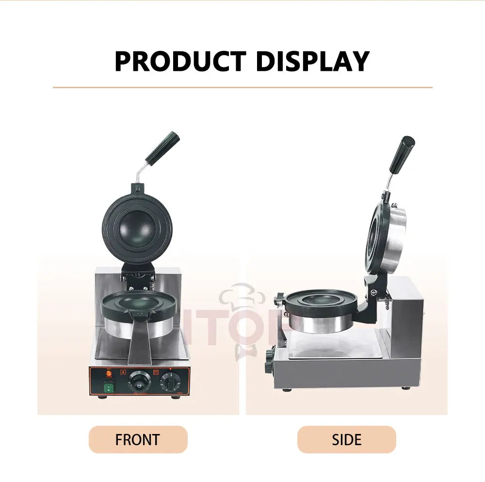 ITOP Gelato Panini Press Machine Commercial Ice Cream Waffle Maker Krapfen Bread Hamburger Filling Machine 10cm 1200W 110V 220V.