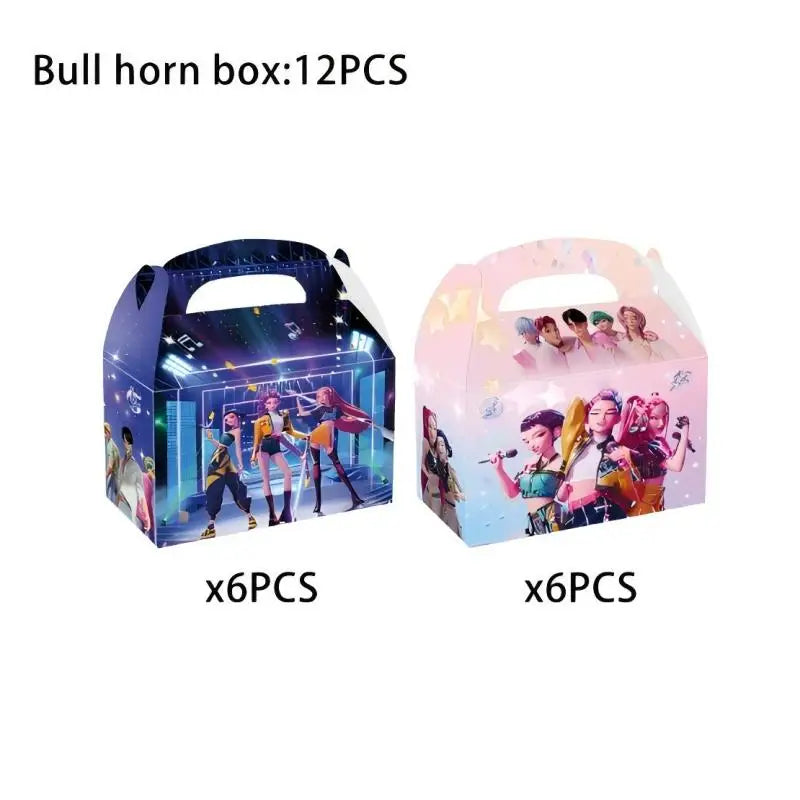Kpop Demon Hunters Birthday Decorations Kpop Demon Hunter Birthday Theme Party Favors Supplies Plates Cup Balloons Backdrop Gift