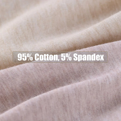 Women's Cotton High Waisted Underwear 5-Pack - Tummy Control Shapewear, Anti Bacterial, Breathable, Seamless Comfort.