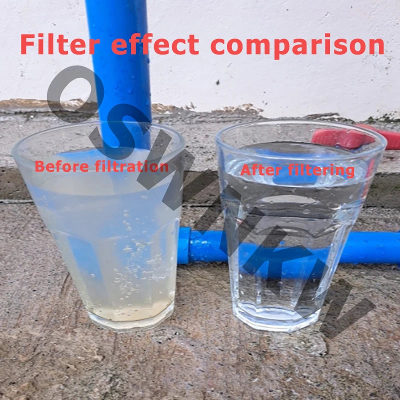 Large flow PVDF whole house ultrafiltration water purifier 0.01um pre-filter SUS304  service life 5 years.