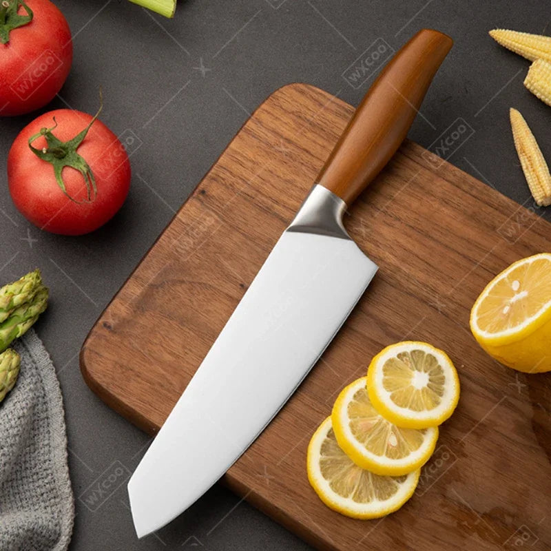 Professional Japanese Kitchen Knives Santoku Knife Stainless Steel Fish Fillet Slicing Meat Cleaver Chef Knife Cooking Tools.