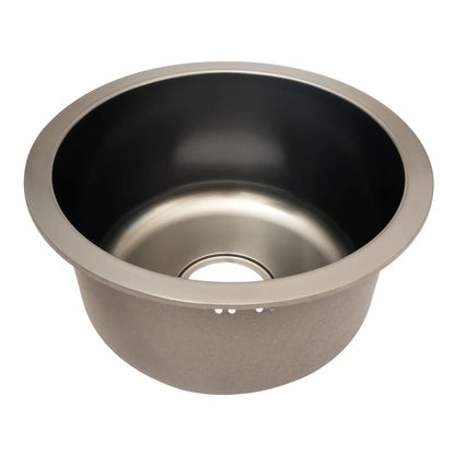 Grey Round Sink Kitchen Renovation Sink Round Single Sink Small Basin Round Basin for Bathroom