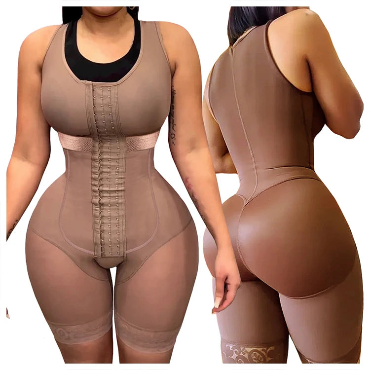 Girdles Shapers Fajas Colombian Corset Sculpting Body Sheath Slimming Bodysuit Tummy Reducing Shapewear Post Surgery Garment.