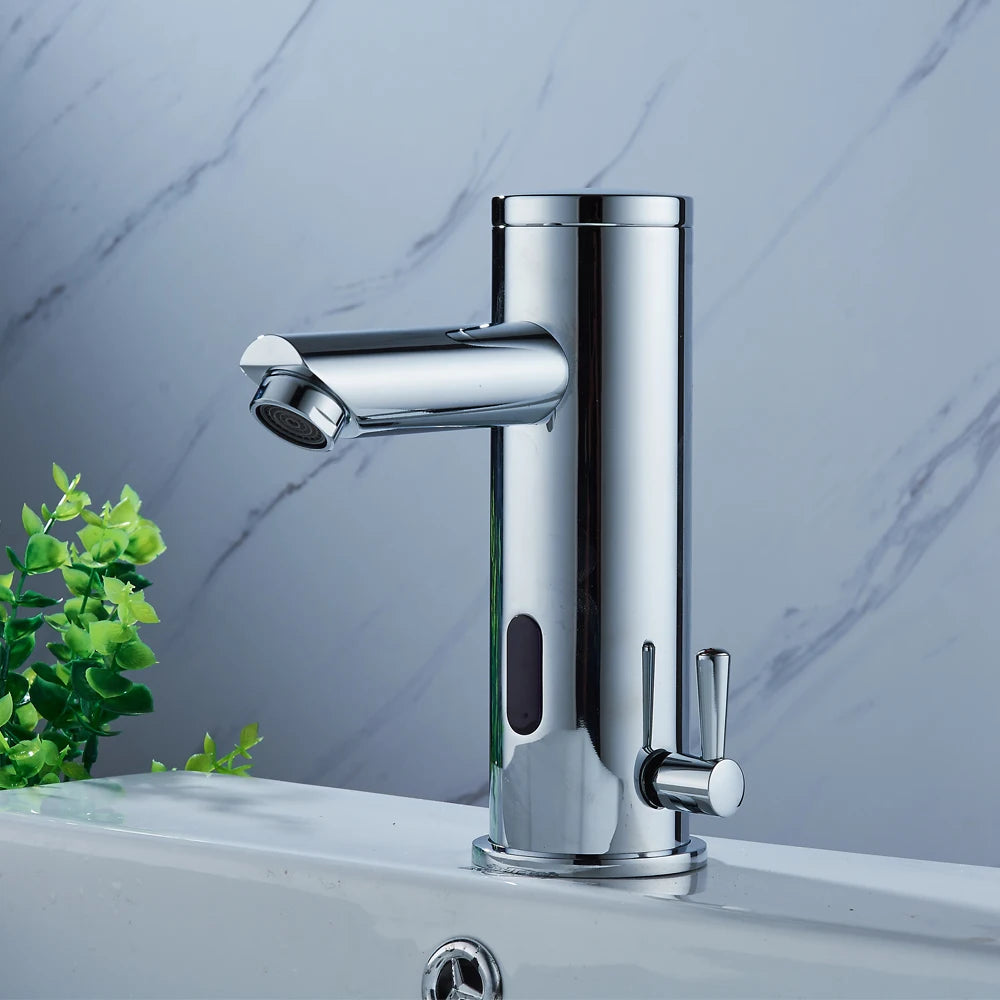 Infrared Bathroom Tap Bathroom Single Lever Faucets non-contact sink faucet Automatic Hand Basin Faucets