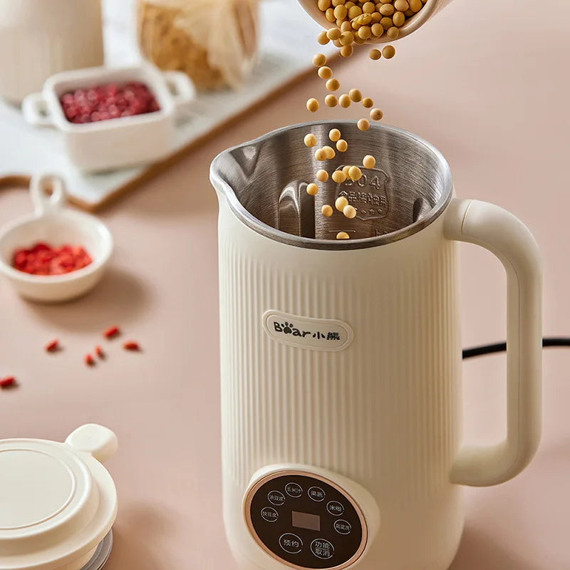 Bear 600ml Soy Milk Machine Maker Soybean Blenders For Kitchen Juicer Food Processors Nut Vegan Low Noise 220V Wall Breaking.