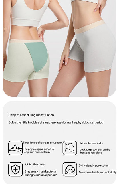 4pcs Women's Safety Pants Physiological Underwear High Waist Shorts Panties For Women Plus Size No Trace Leggings Safety Panty.