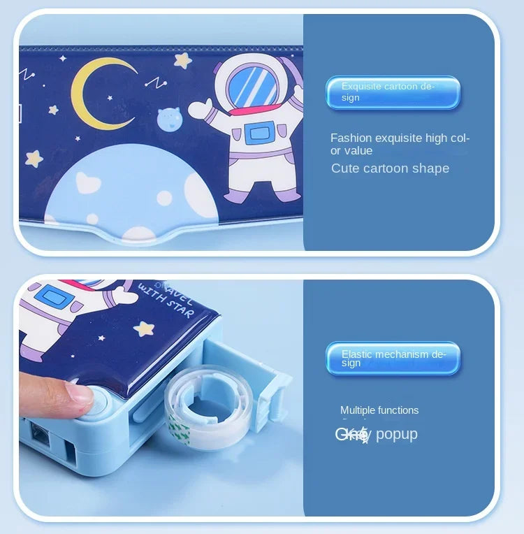 Astronaut multifunktion ale Büro Briefpapier Box Grundschule Schüler große Kapazität Feder mäppchen Cartoon Geschenk 6-teiliges Set