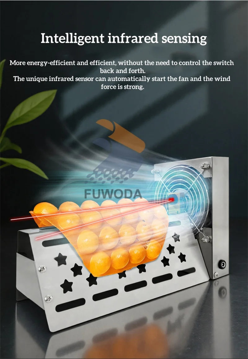 Commercial Egg Waffle Machine And Cooling Rack Egg Waffle Maker Household Waffle Making Machine Paired Cooling Rack.