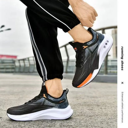 Outdoor Men Running Shoes Breathable Male Casual Walking Sneakers Lightweight Sport Shoes Comfortable Athletic Training Footwear.