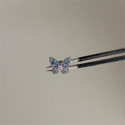 Cute Pink Zircon Cat Stainless Steel Ear Bone Nail Water Droplet Pendant Small Earrings for Women Cochlear Puncture Accessory.