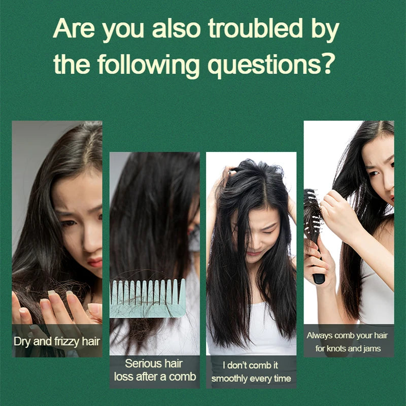 Electric Hair Straightening Brush Fast Heating Hot Comb Brush Negative Ion Hair Straightening Comb.