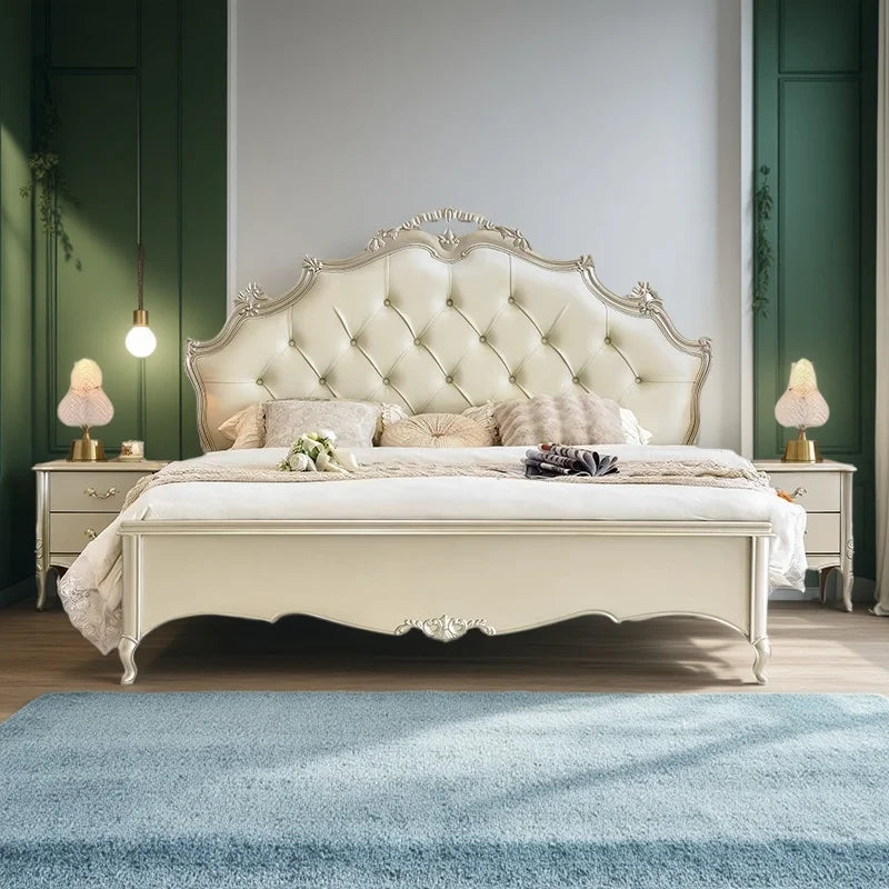 Kopfteilrahmen Doppelbett 150 x 200 King Size Hochzeitsregale Doppelbett Twin Holz moderne Cama De Casal Schlafzimmermöbel