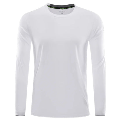 Quick Dry Long Sleeve T-shirt Custom Logo High Quality Round Neck Sports T-shirt Printing Design Company Team Shirt Embroidery.