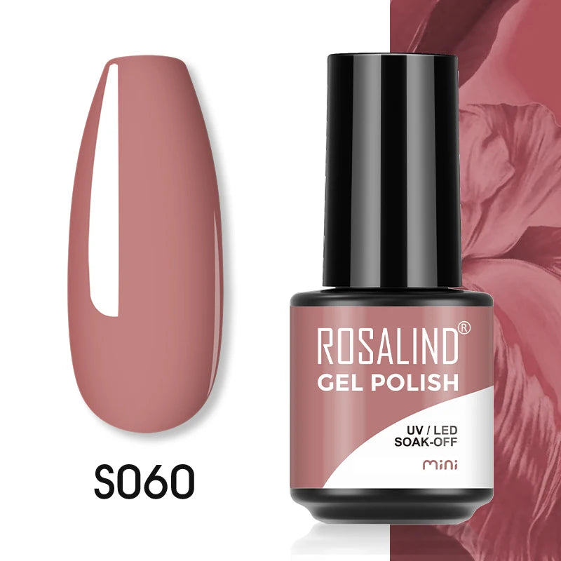 ROSALIND Red Series UV Nail Gel Hybrid Varnish Semi Permanent For Manicure Art Nail Polish Matt Base Top Coat Gel Nail Polish
