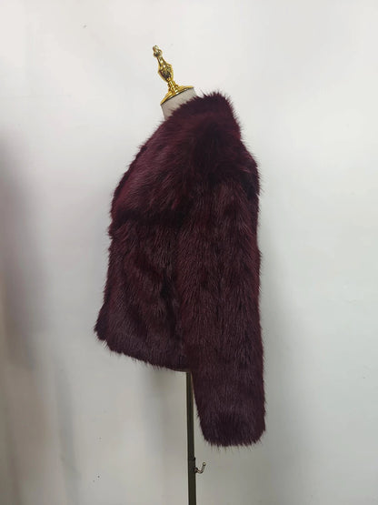 TWOTWINSTYLE Solide Temperament Jacken Für Frauen Revers Langarm Patchwork Tasten Designer Mäntel Weibliche Mode Stil Kleidung