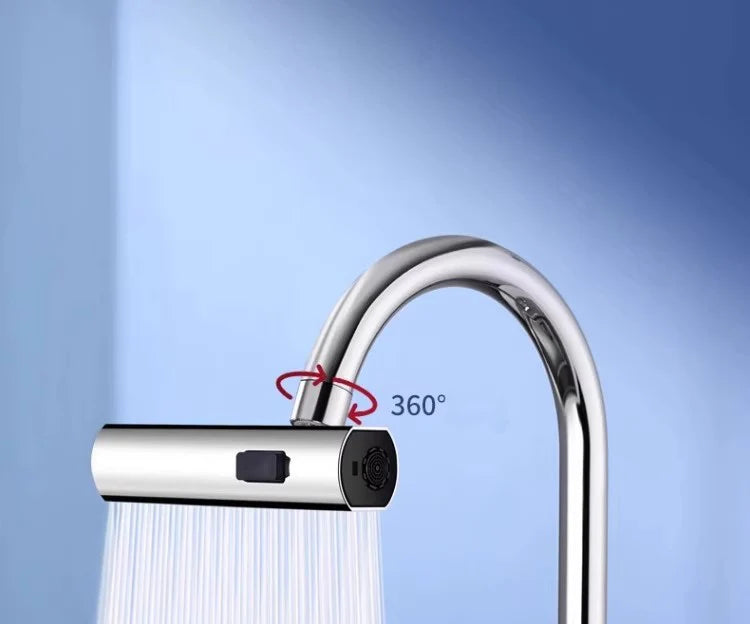3-speed Waterfall Water Outlet Multi-function Faucet Extender Universal Rotating Nozzle Splash-proof Kitchen Artifact